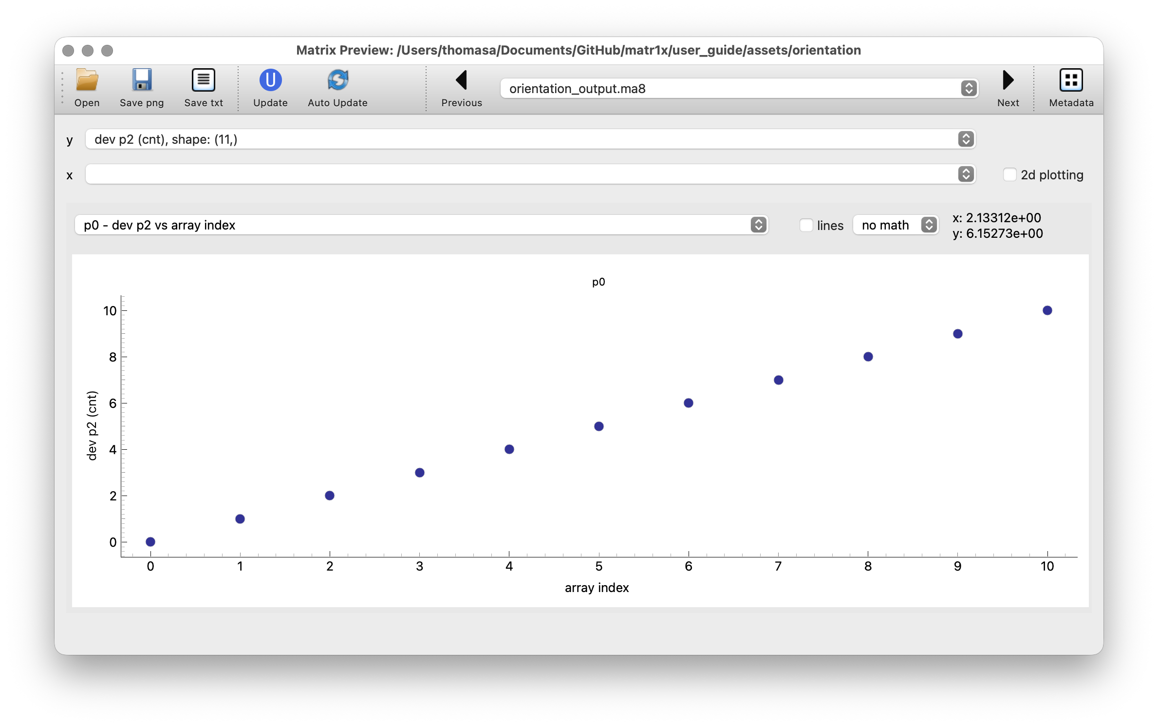 Data preview